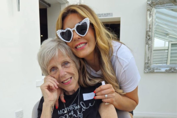 Kelly Higgins with foster mother