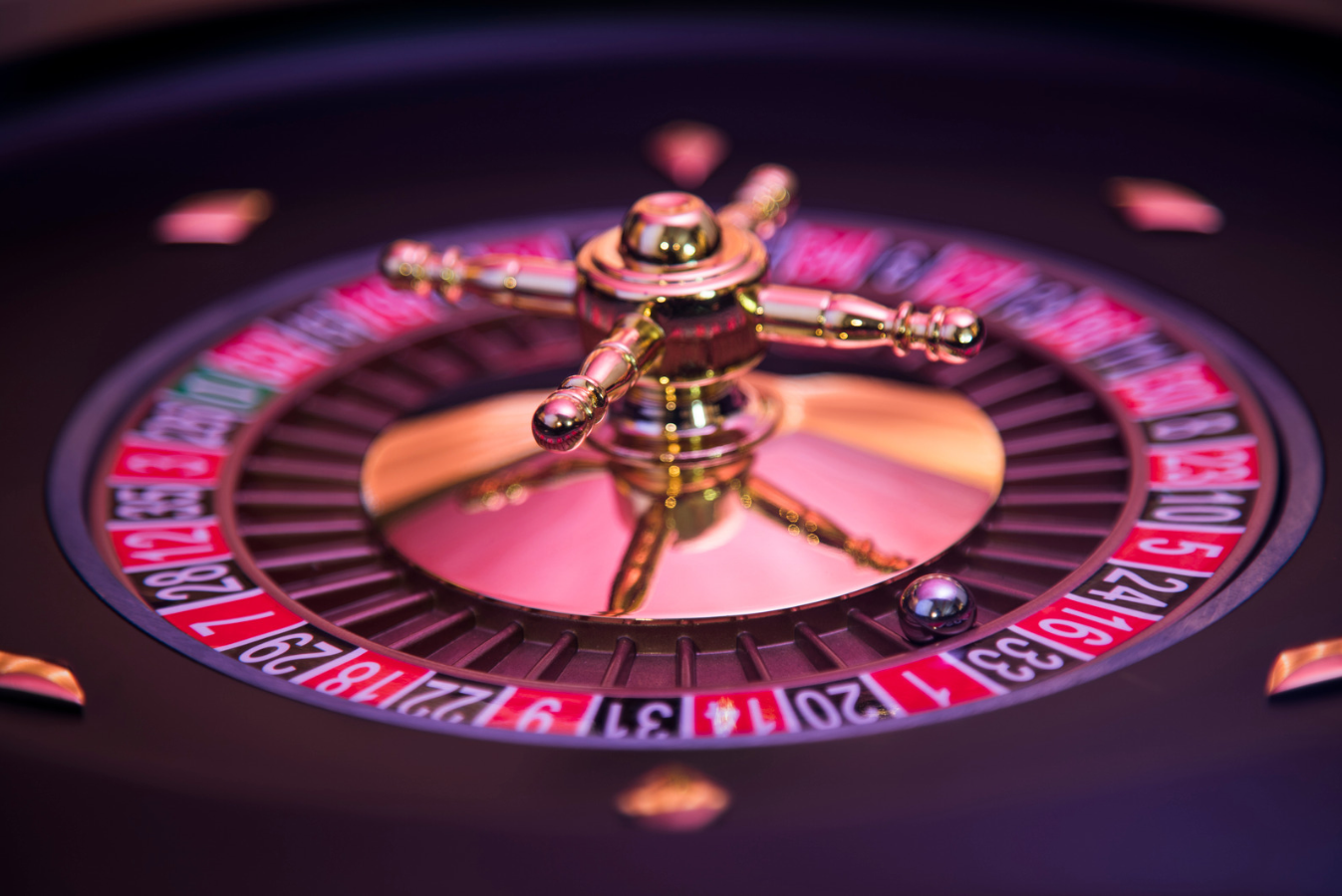 Classic casino roulette wheel