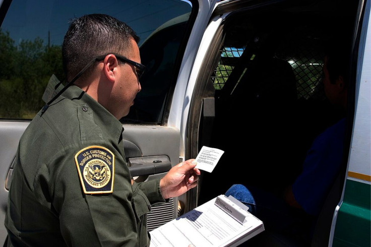 ICE Border Patrol Officer Apprehends a Suspect