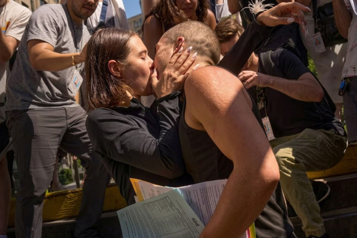 Ivan Kuznetsov and Angelina Nikolau After Manhattan Court Hearing