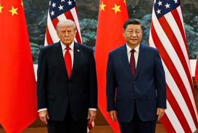 Donald Trump with Xi Jinping