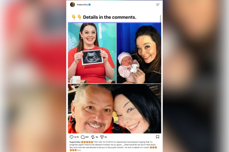Lisa Riley's Instagram Post