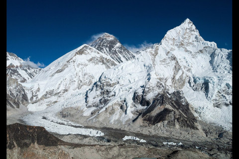 Khumbu Glacier in Nepal