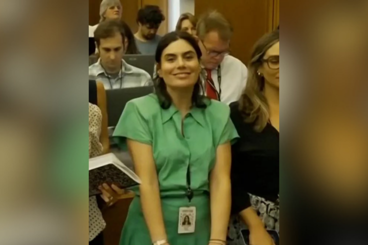 Green Dress Lady Brittany Romano