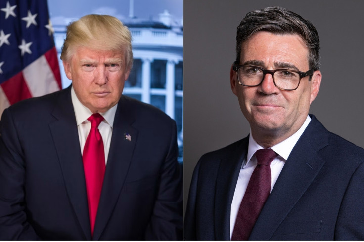 Donald Trump and Andy Burnham