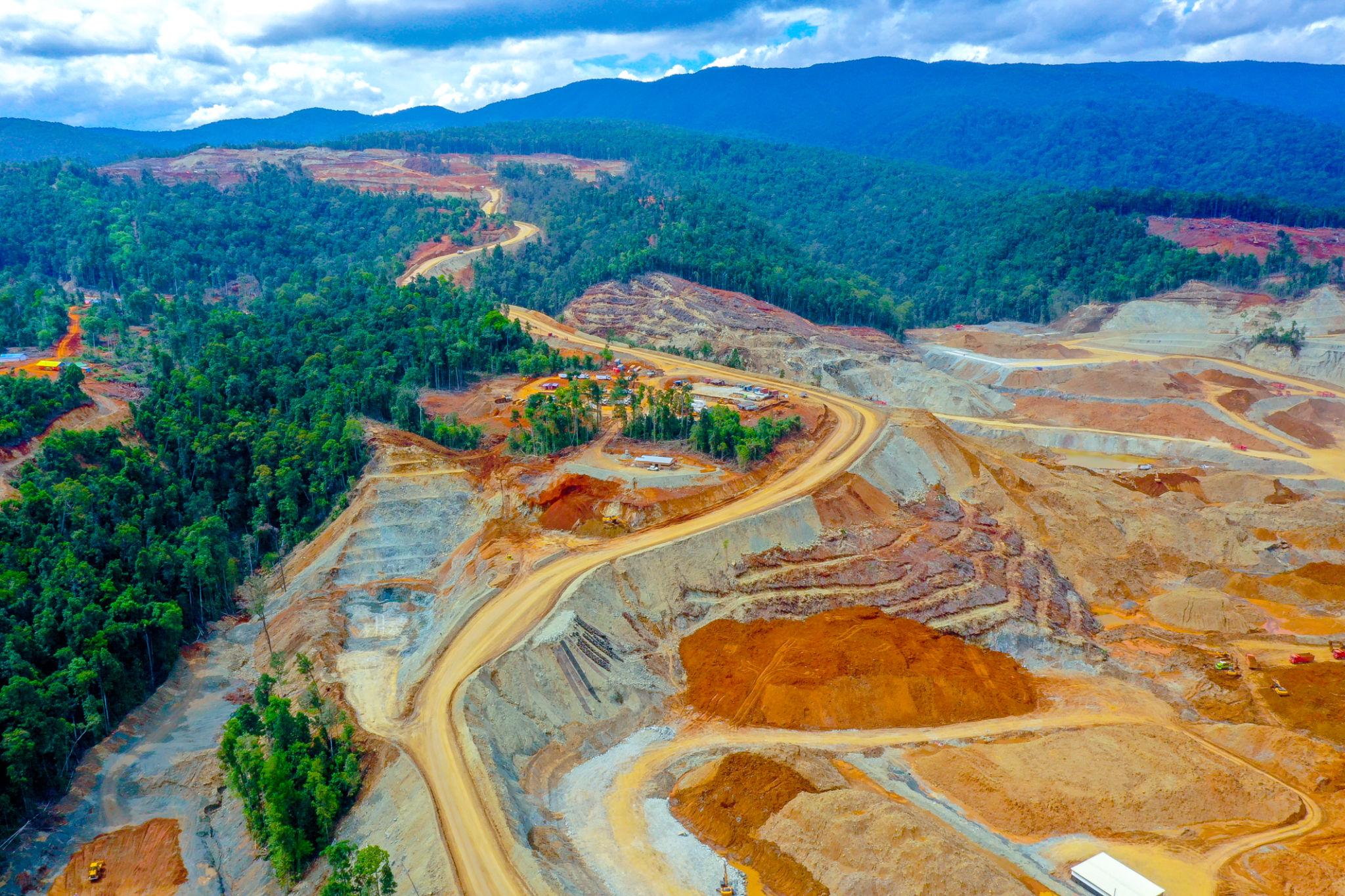 drone shot mining