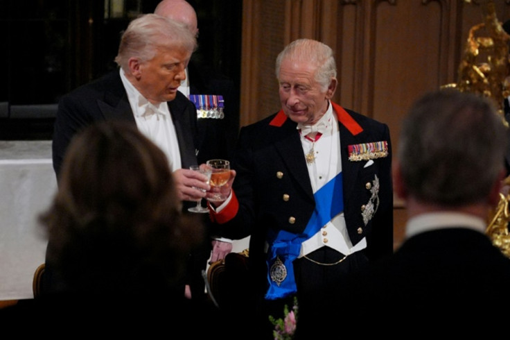 Donald Trump and King Charles, UK state banquet in 2025