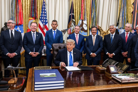 Donald Trump in a White House Meeting