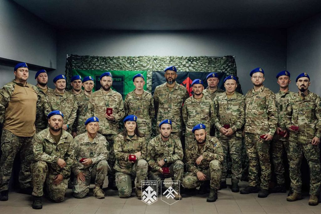 Members of the 2nd Khartiya Corps of Ukraine’s National Guard