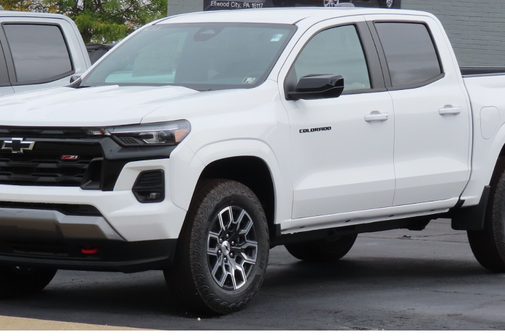 White Chevrolet Colorado Pickup Truck