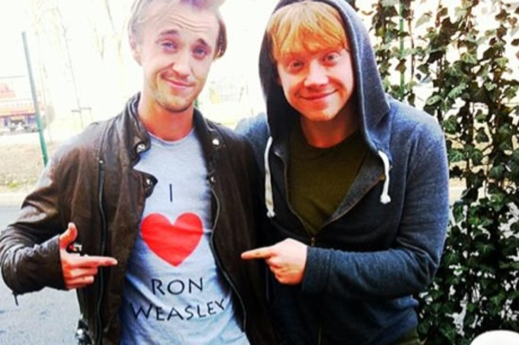 Tom Felton and Rupert Grint