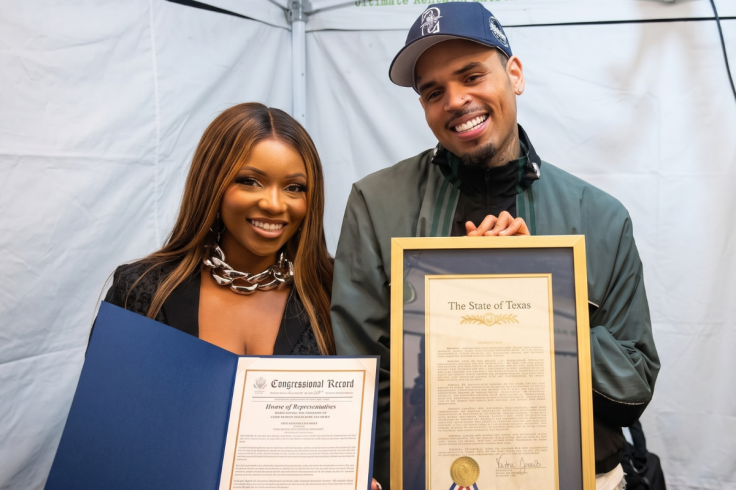 Jasmine Crockett and Chris Brown