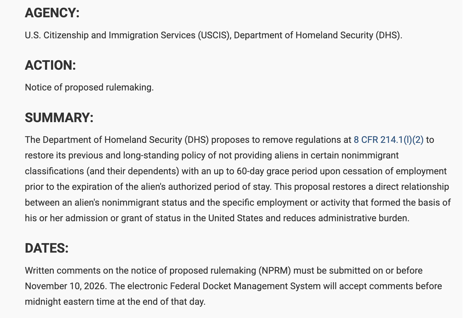 H-1B 60-day grace period