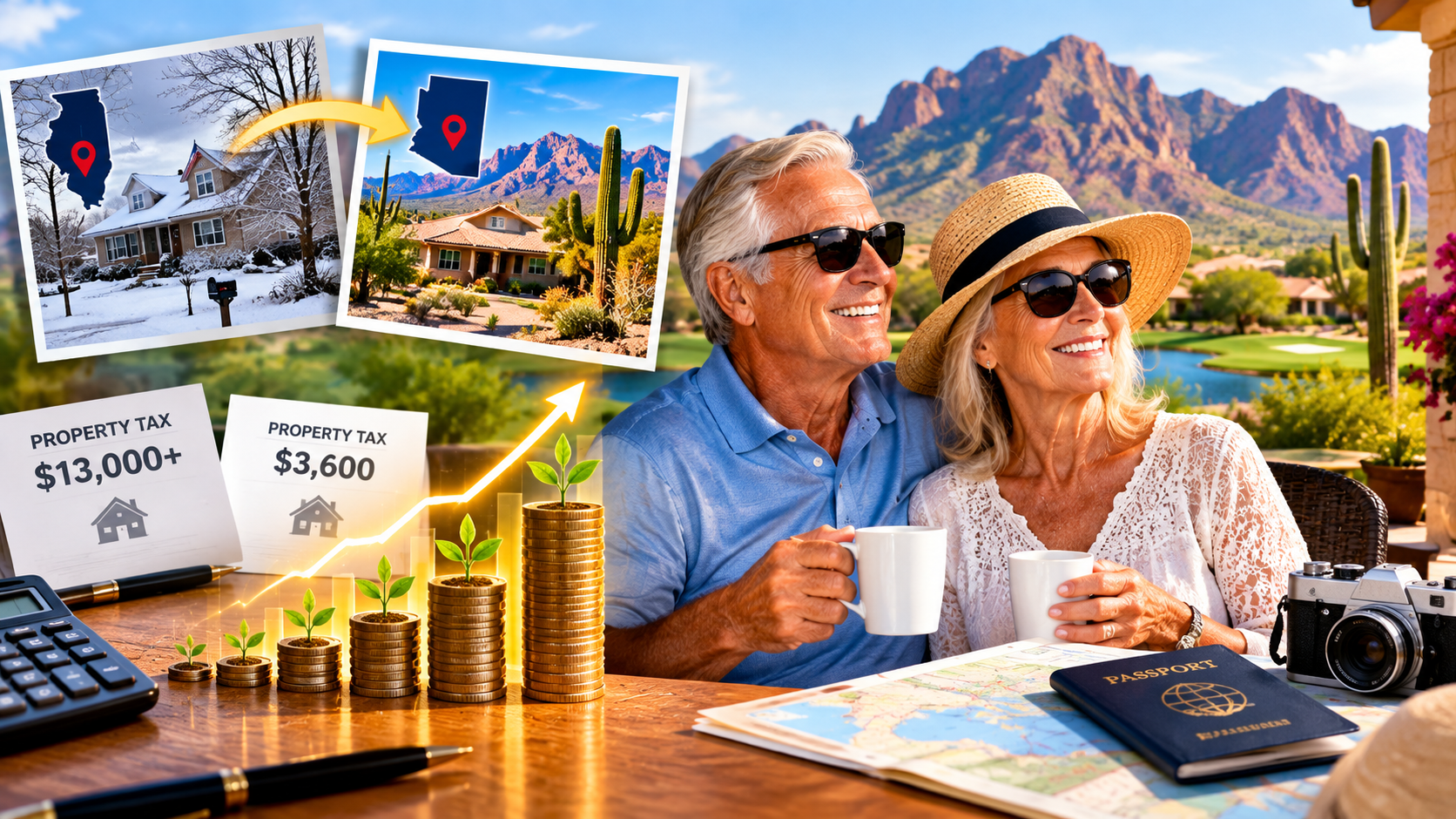 Retired Couple Ditched Illinois for Arizona, Seven Years Later Their Tax Savings Have Grown to More Than $100K