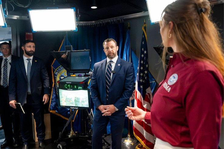 Sec Markwayne Mullen at FEMA During a Visit