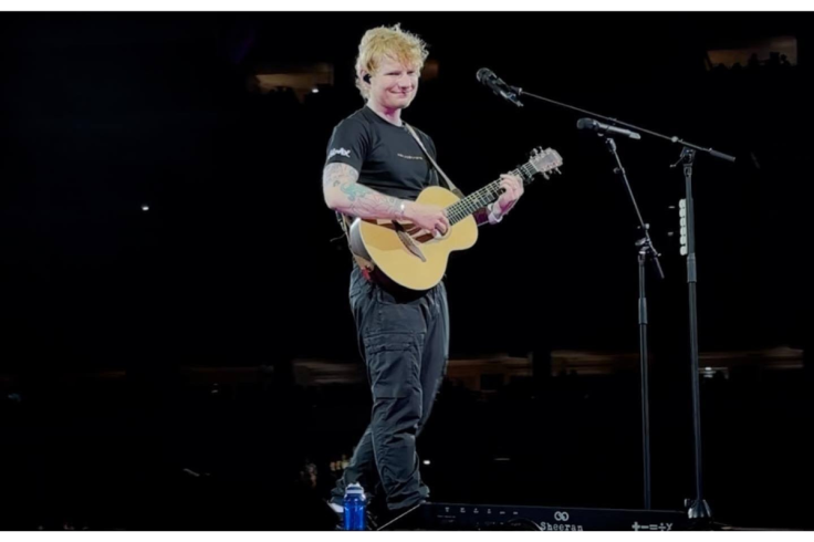 Ed Sheeran Performing With Guitar in Philadelphia