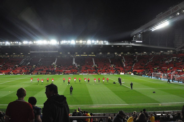 Practice session in Old Trafford