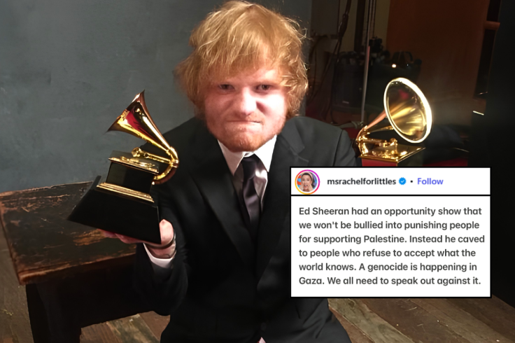 Ms Rachel told Ed Sheeran
