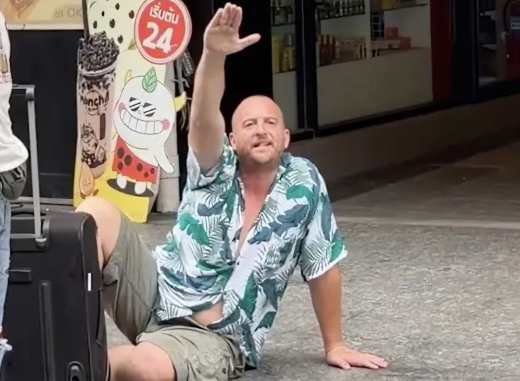 Drunk man in Thailand