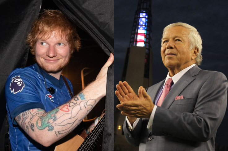 Ed Sheeran and Robert Kraft