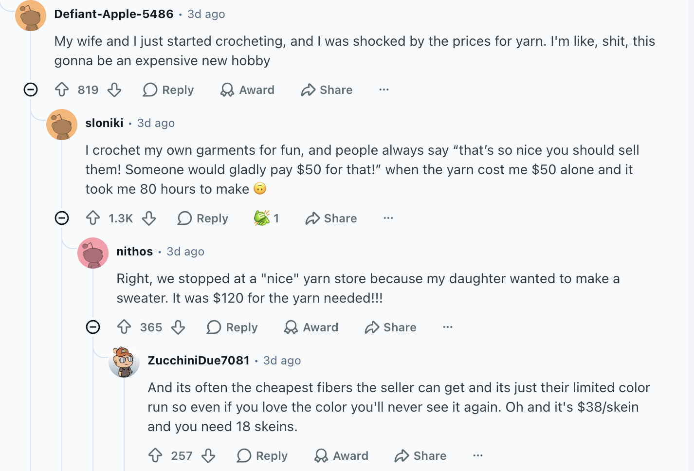hobbies Americans can't afford