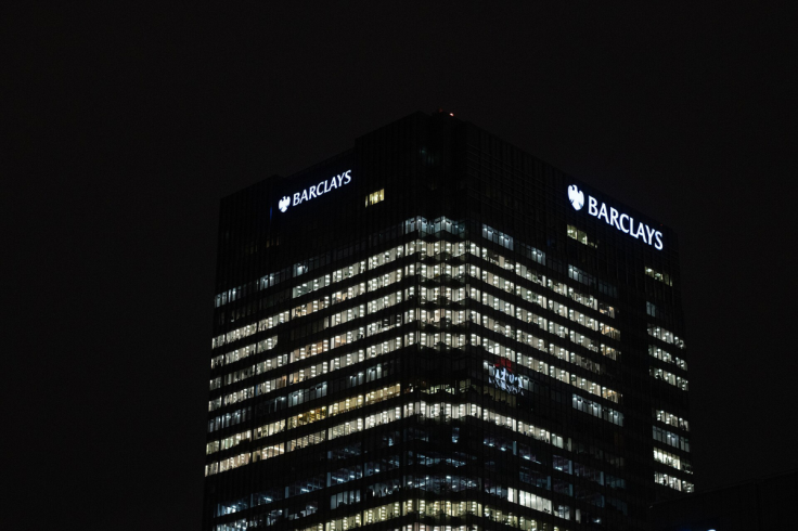 Barclays Headquarters in London at Night