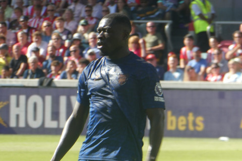 Brian Brobbey in Sunderland Premier League action