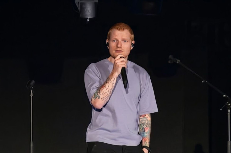 Ed Sheeran On Stage During His Loop Tour