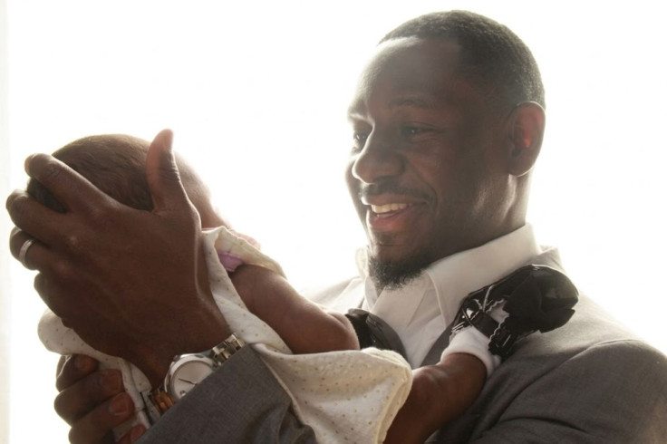 Michael Desronvil at the Hospital After His Daughter's Birth