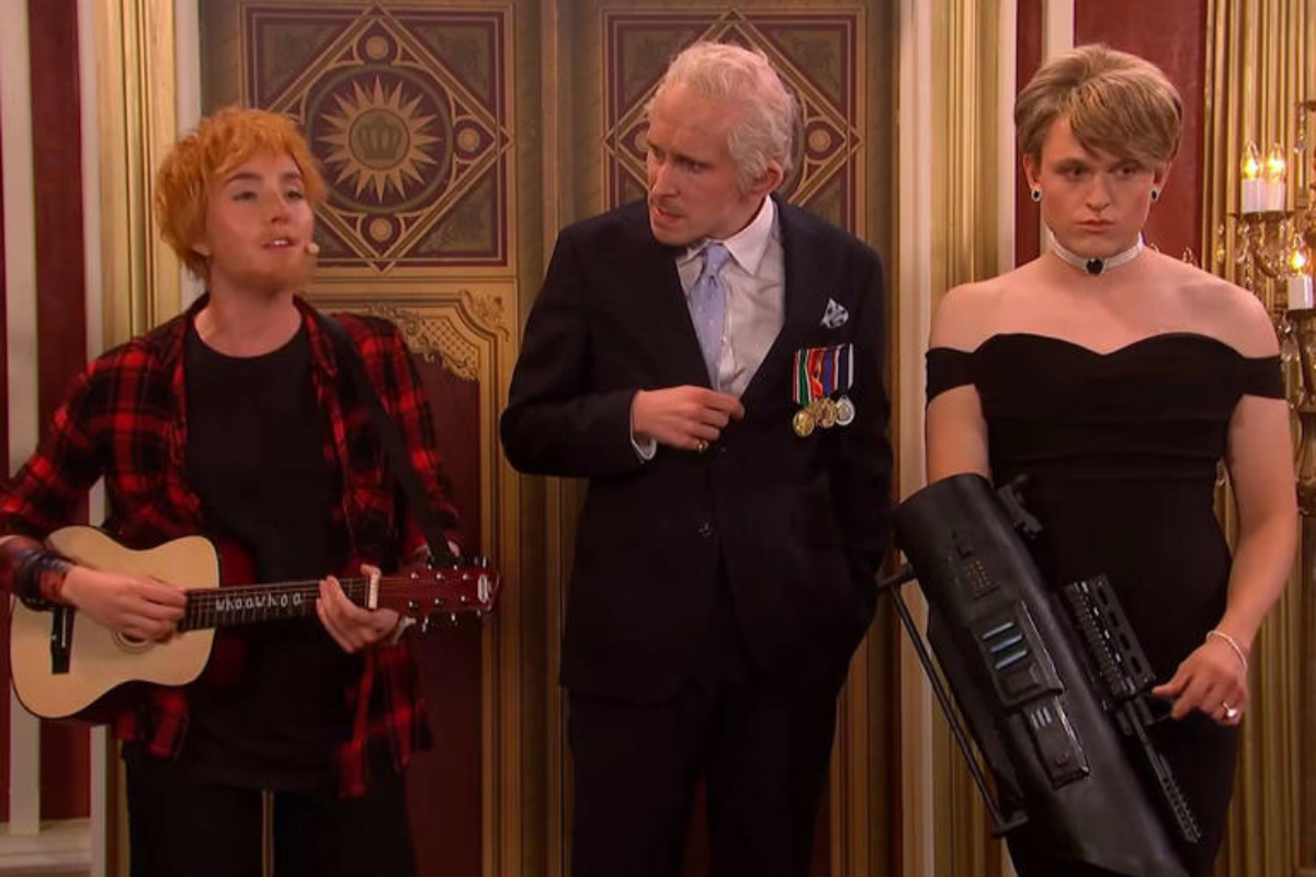 SNL united kingdom Turns Princess Diana Into King Charle Rogue AI, Takes Aim at Ed Sheeran in Savage Cold Open