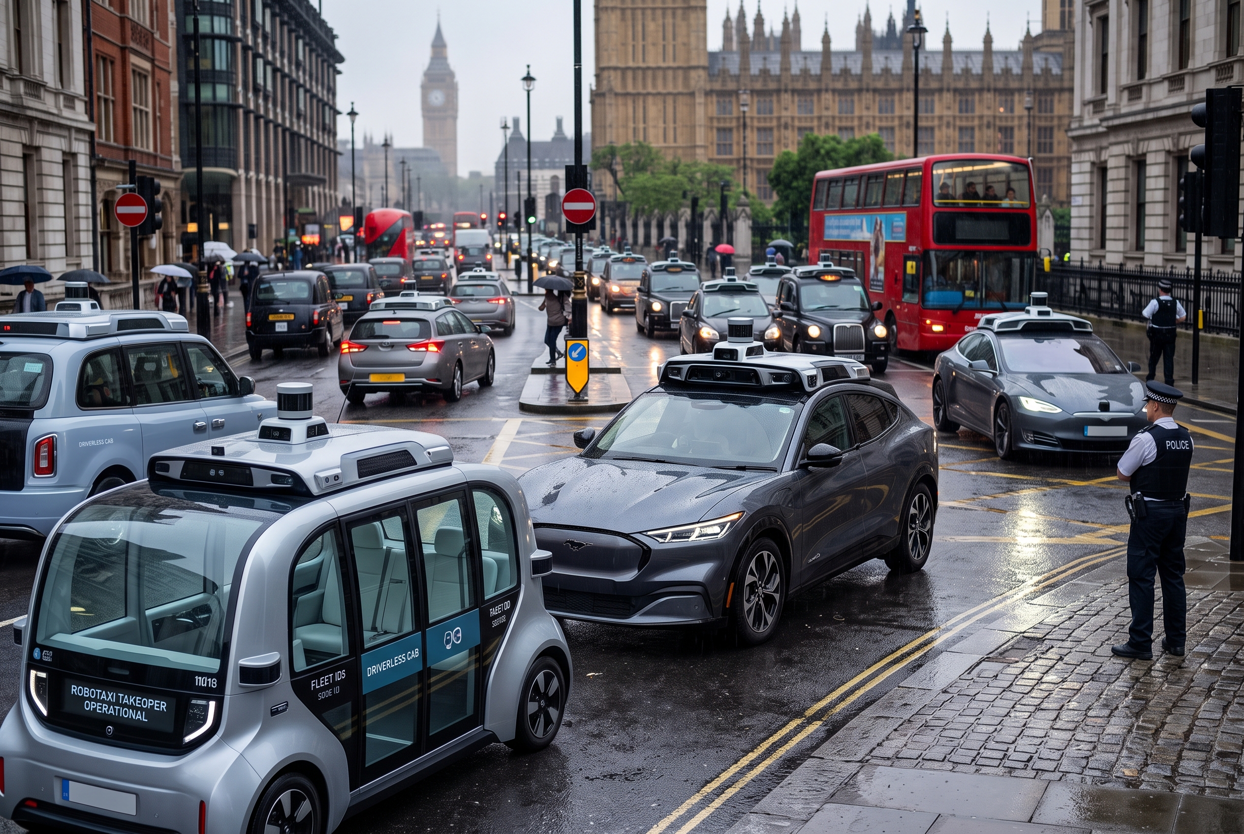 self-driving taxis London