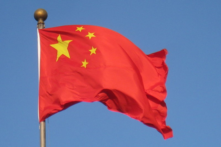 Chinese flag flying high