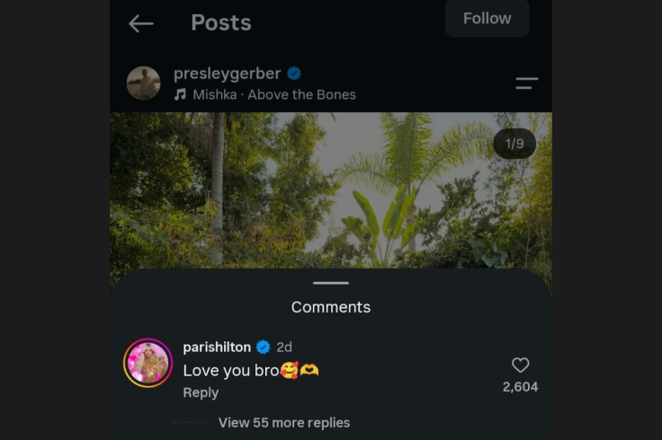 Paris Hilton Comment Screenshot