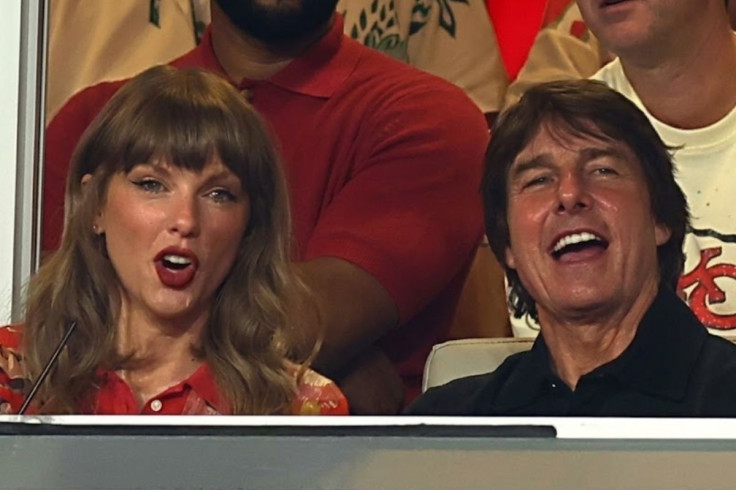 Tom Cruise and Taylor Swift at Arrowhead Stadium