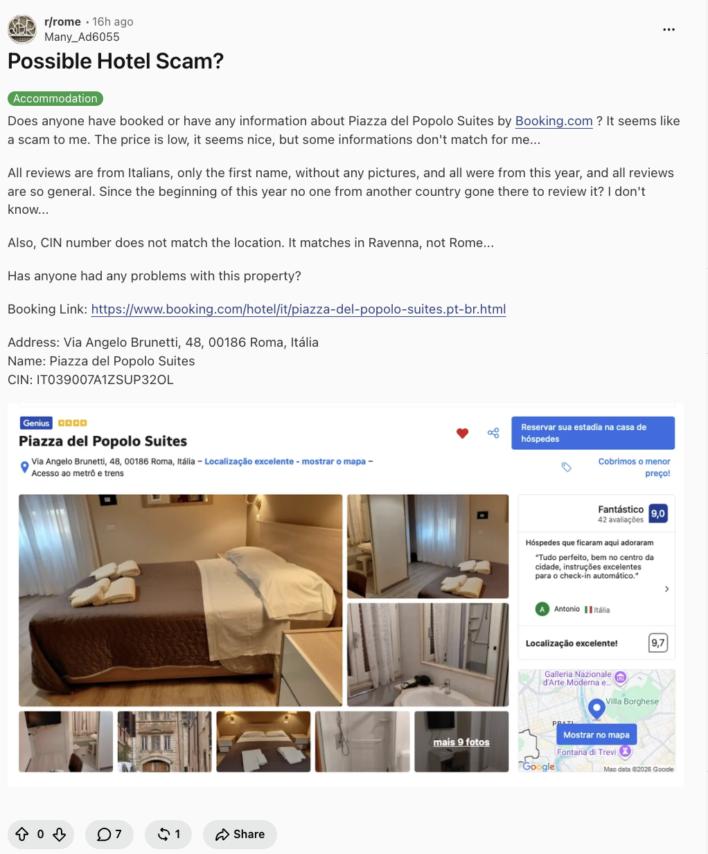 Booking.com scam