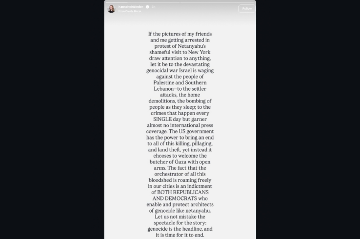 Hannah Einbinder's Latest Instagram Story