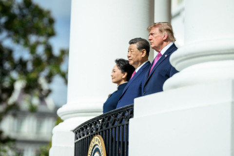 Donald Trump with XI Jinping