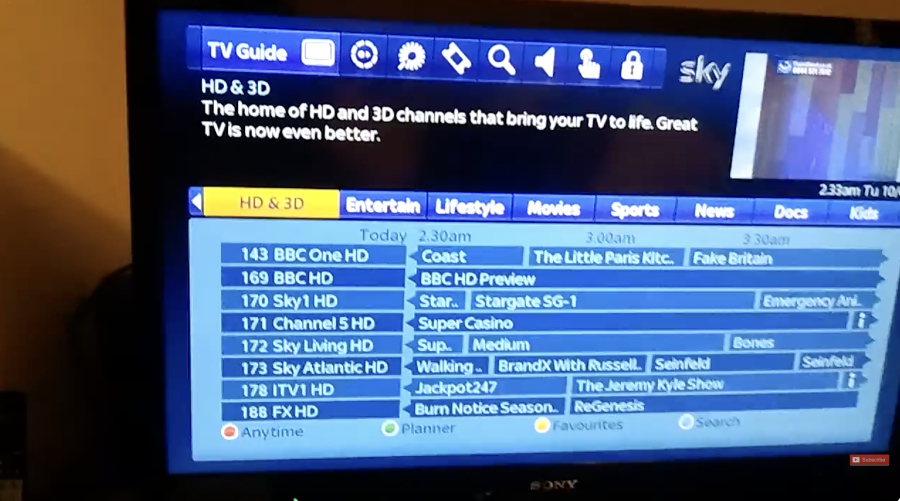 Sky hard sell dementia