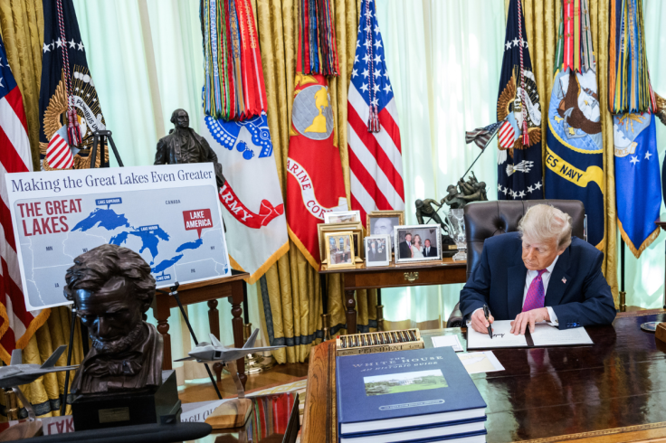 Trump signing lake america order
