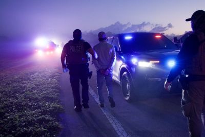 US ICE Agents Making Some Arrests