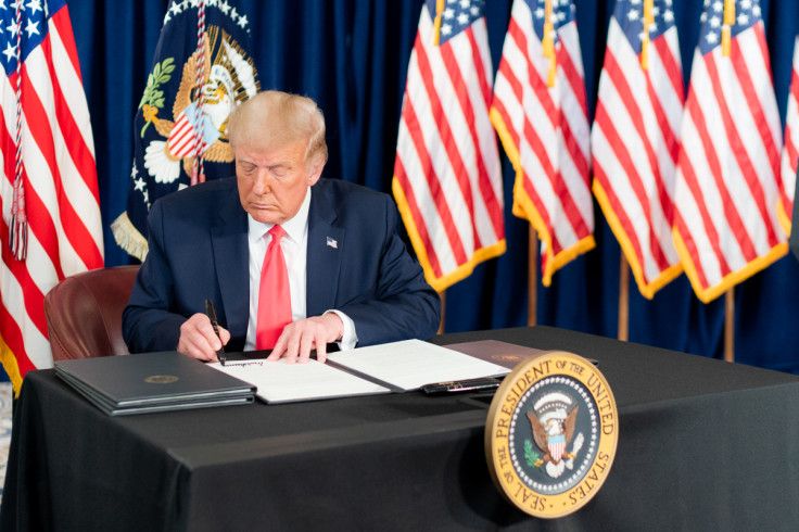 Donald Trump Signing a Student Loan Memorandum
