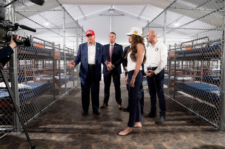 Donald Trump and DHS Officials Visiting Alligator Alcatraz