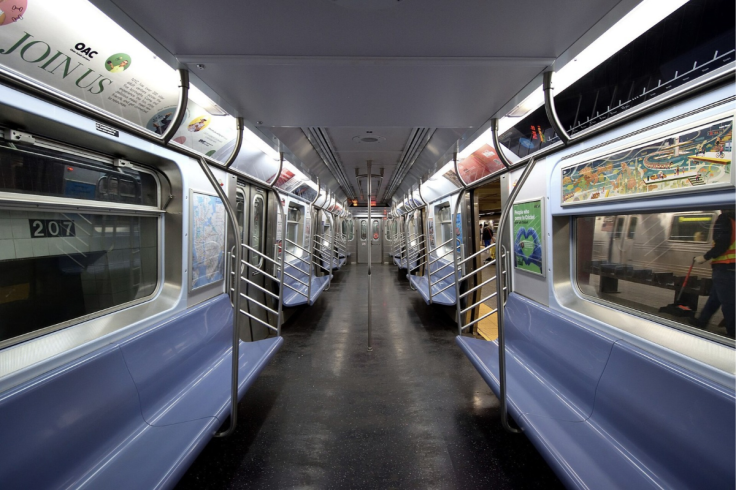 Interior of New York Subway Train