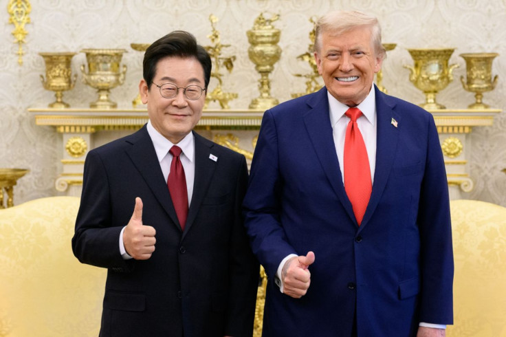 President Donald Trump with President Lee Jae-myung