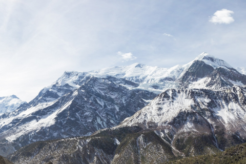 Distant view of Annapurna