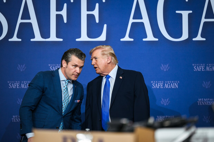 Donald Trump and Pete Hegseth