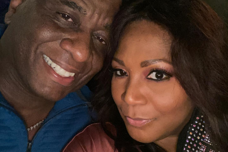 Von Scales and Trina Braxton pose for the camera