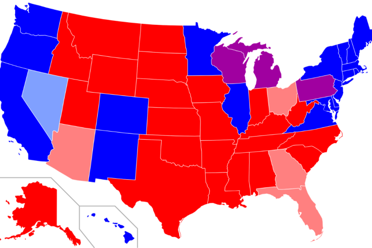 red states USA 2024