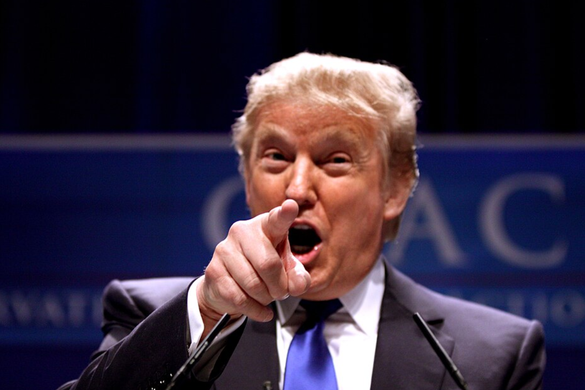 Donald Trump speaking 