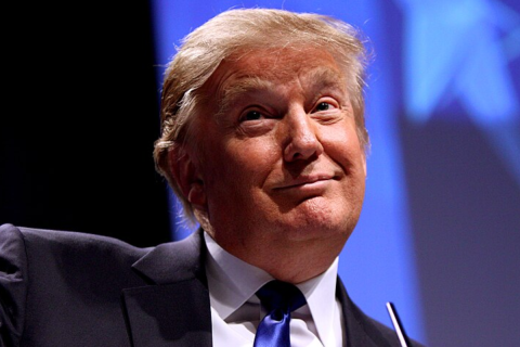 Donald Trump speaking at CPAC